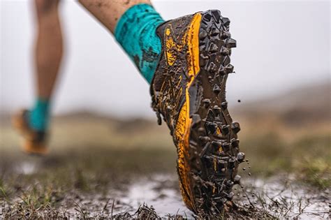 muddy running shoes